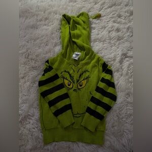 Dr. Seuss Lime Green Grinch Knit Hoodie
